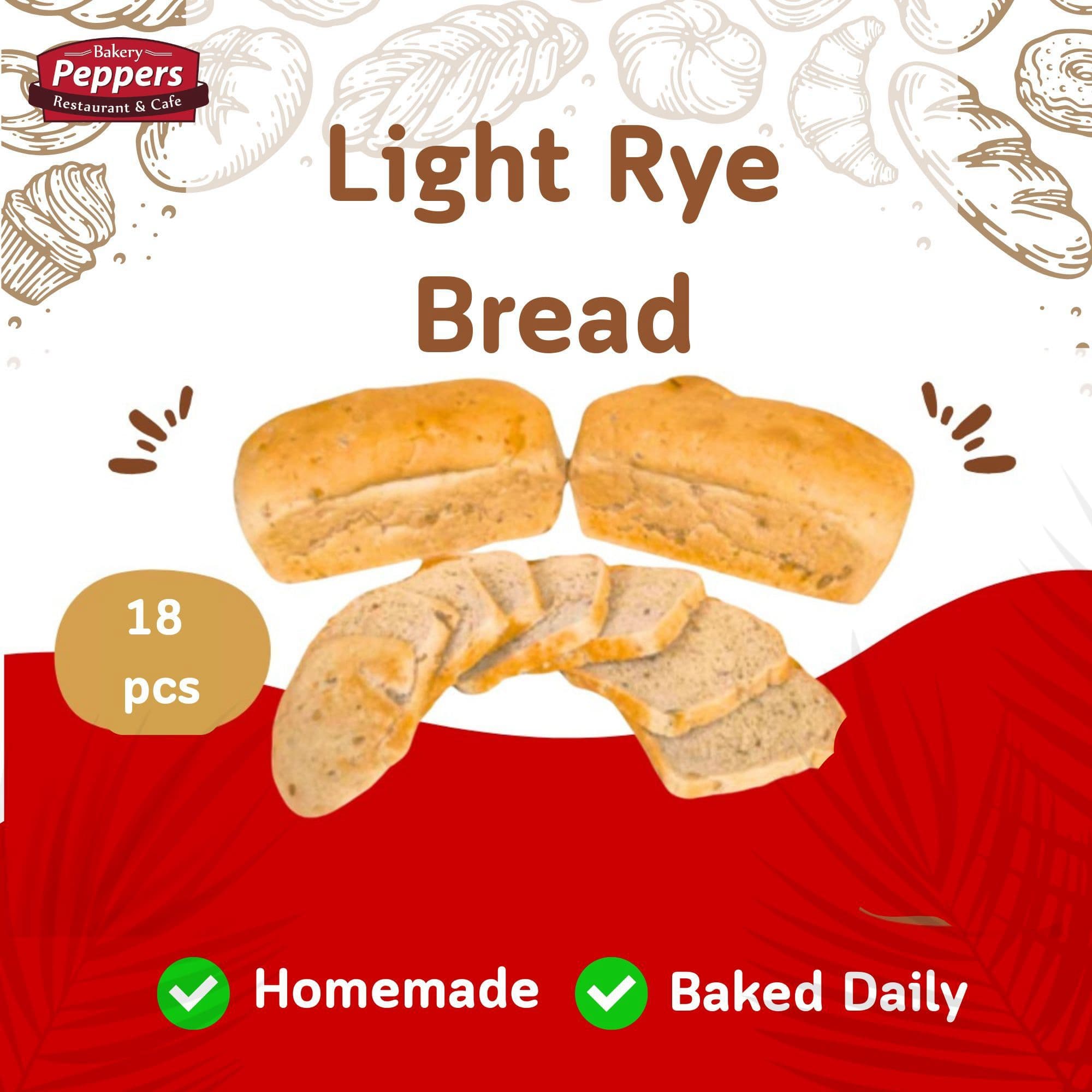 Light Rye Loaf (18 slices)