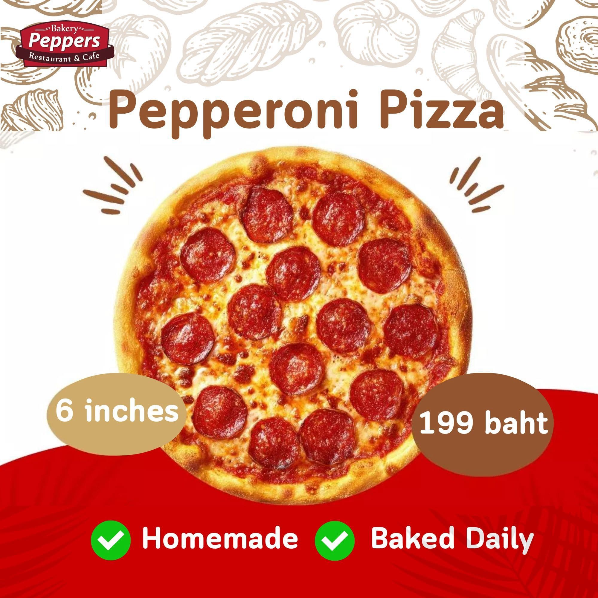 Pepperoni Pizza 6"
