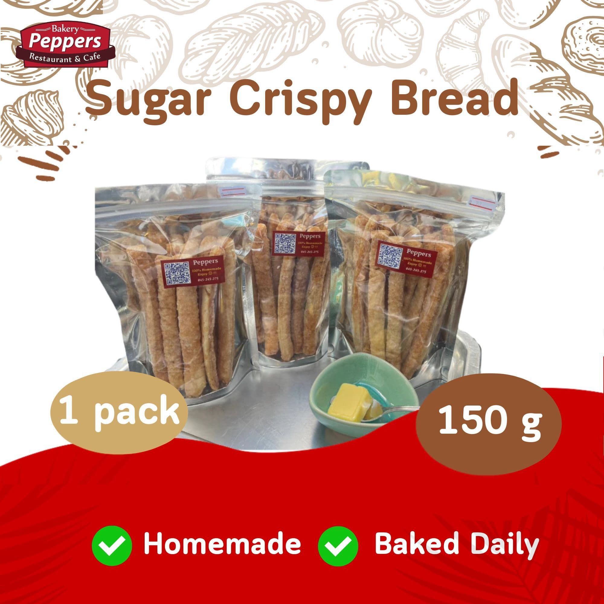 Sugar-Coated Crisp Bread