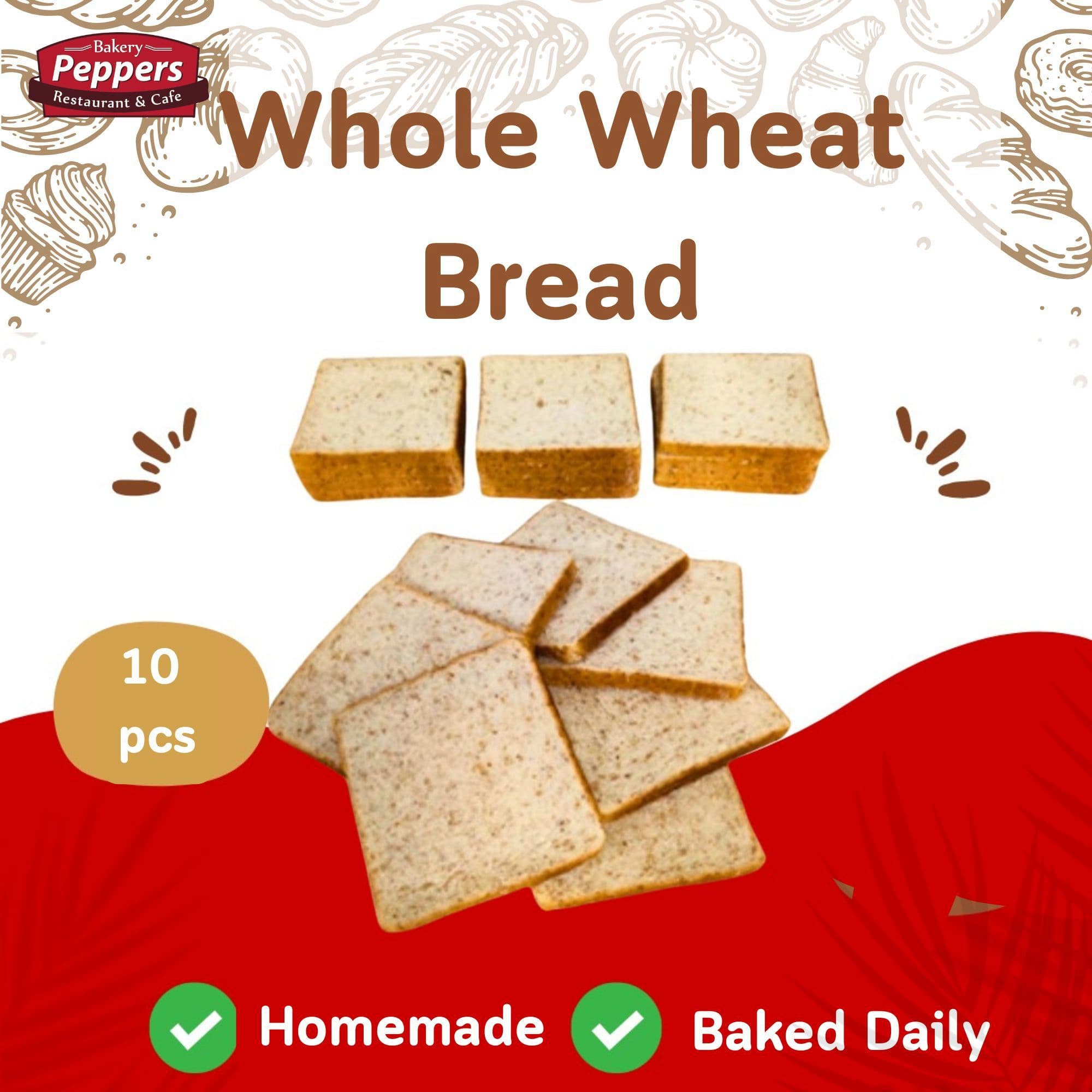 Whole Wheat Bread (10 slices)