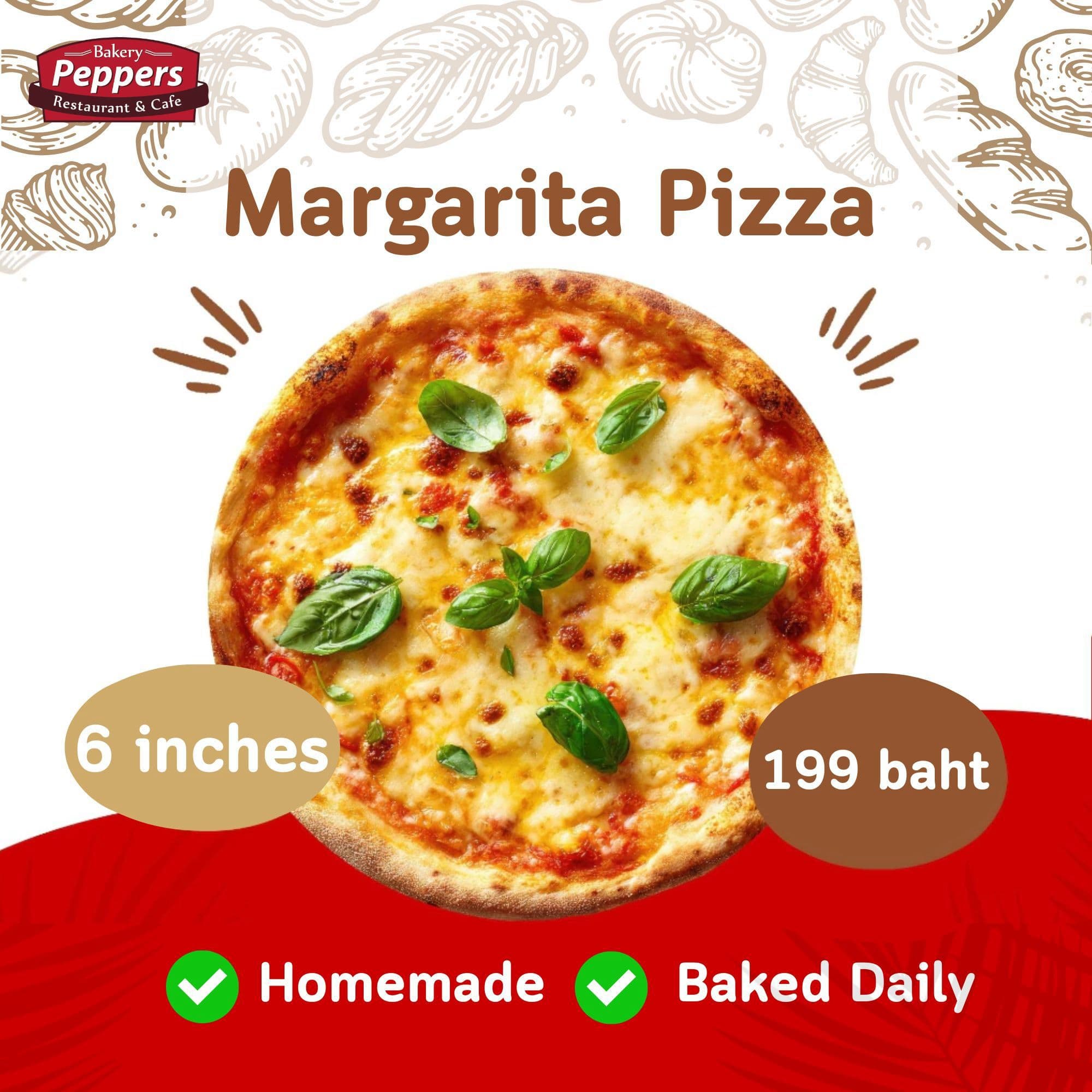 Margherita Pizza 12" (5-pack)