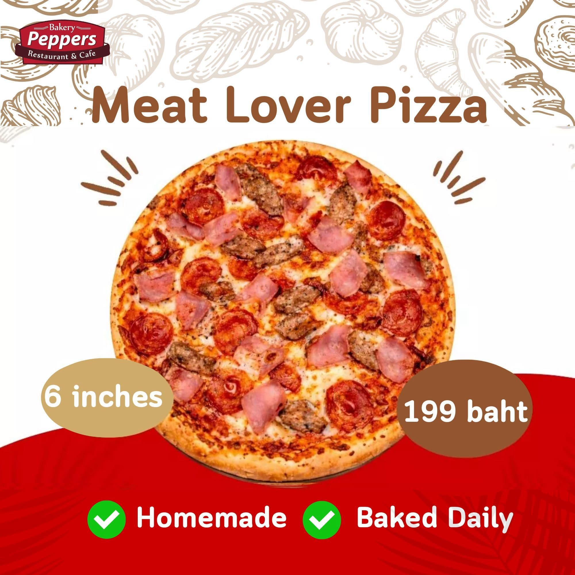 Meat Lover Pizza 6" (5-pack)